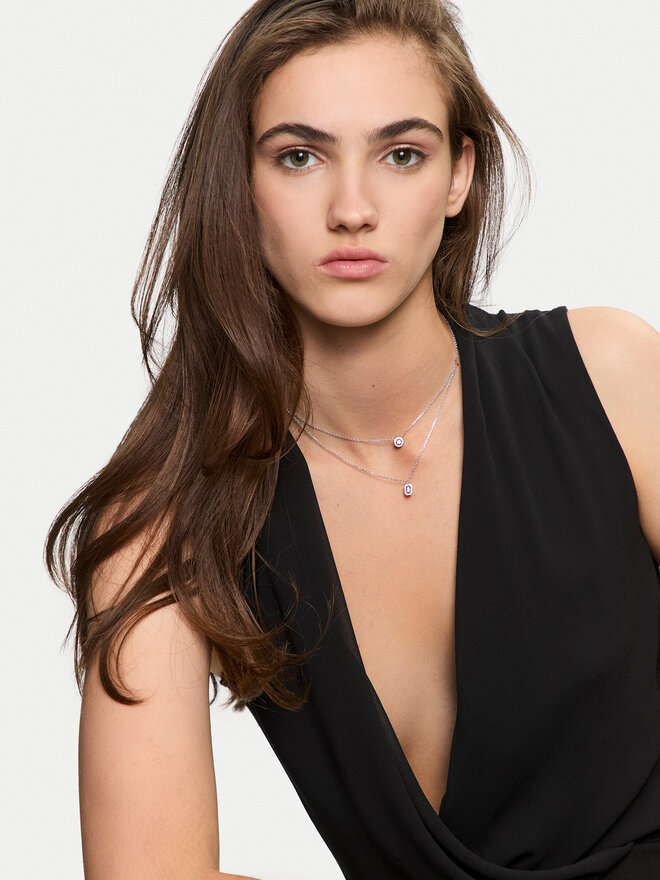 Michael Kors Naszyjnik Michael Kors MKC1745CZ040 Srebrny
