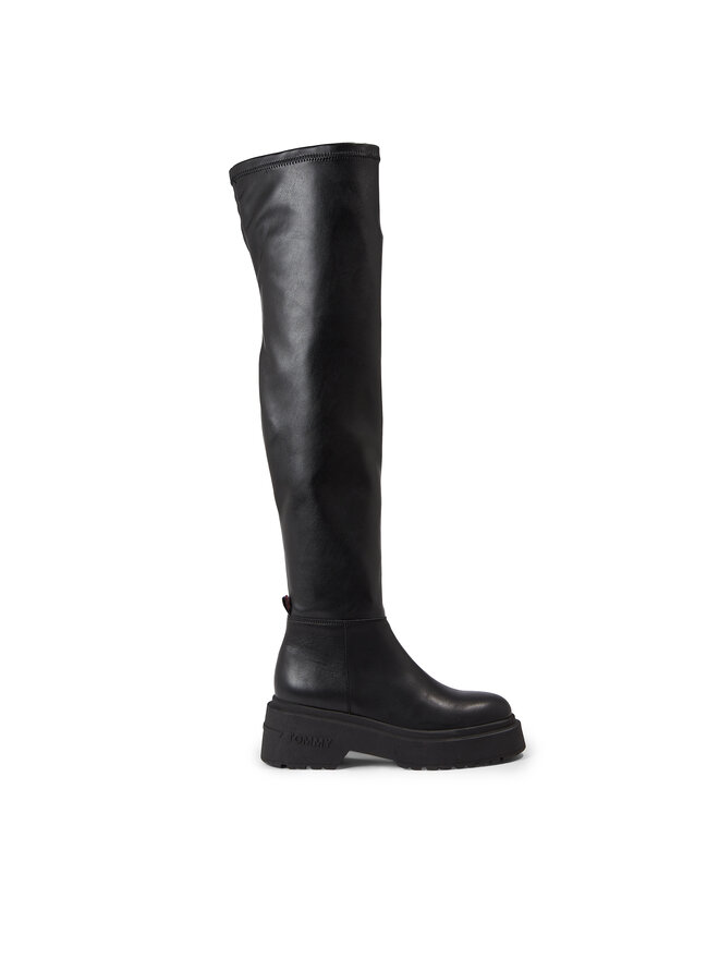 Tommy Jeans Μπότες πάνω από το γόνατο Tommy Jeans Tjw Over The Knee Boots EN0EN02254 Μαύρο