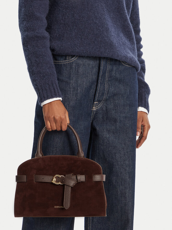 Coccinelle Handtasche Coccinelle TLB Coccinellesabine Suede Bi E1 TLB 18 02 01 Braun