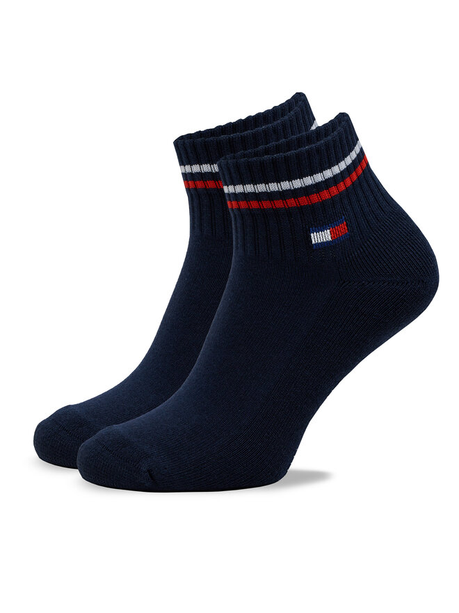 Tommy Hilfiger Sada 2 párů nízkých ponožek unisex Tommy Hilfiger 701228177 Tmavomodrá