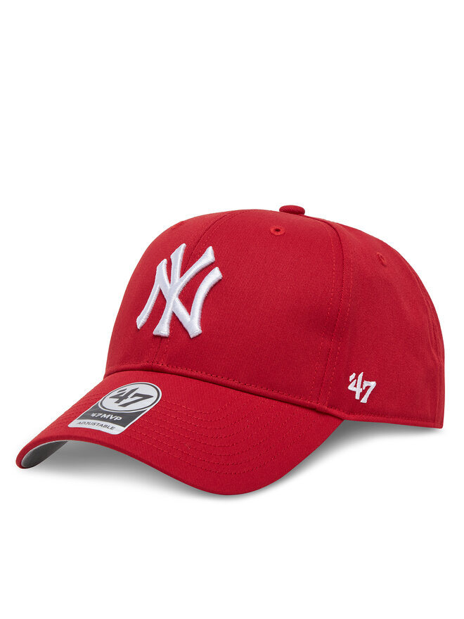 47 Brand Czapka z daszkiem 47 Brand MLB New York Yankees Raised Basic '47 MVP B-RAC17CTP Czerwony