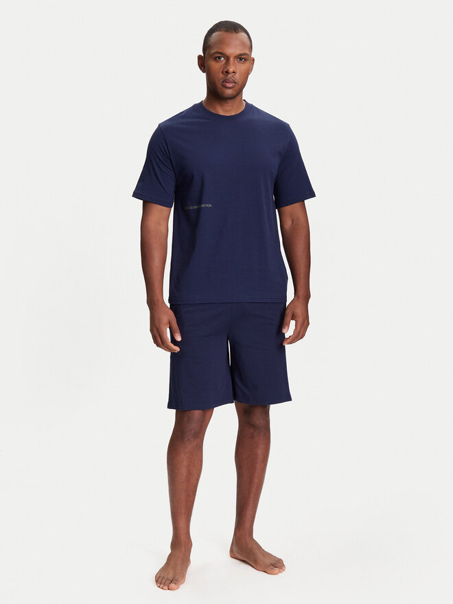 United Colors Of Benetton United Colors Of Benetton Majica 30964M01W Mornarsko modra Regular Fit