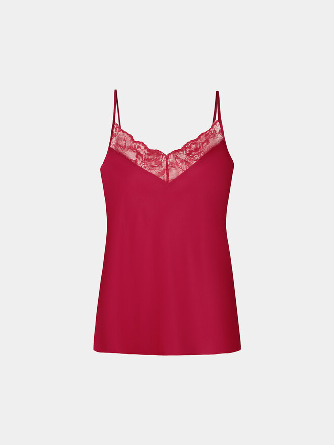 Dorina Dorina Camiseta de pijama Pure Silk DCCA0001SK002 Rojo Regular Fit
