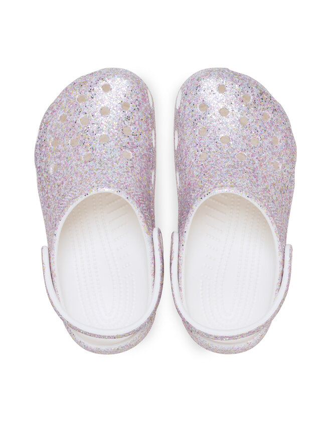 Crocs Шльопанці Crocs Classic Fantasy Glitter Clog K 212561 Білий