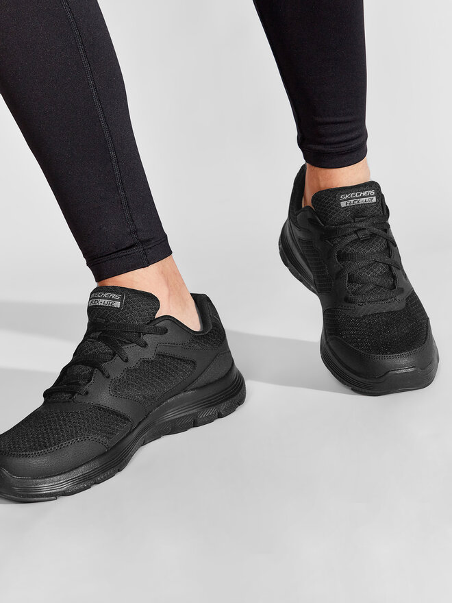 Skechers flex advantage black best sale