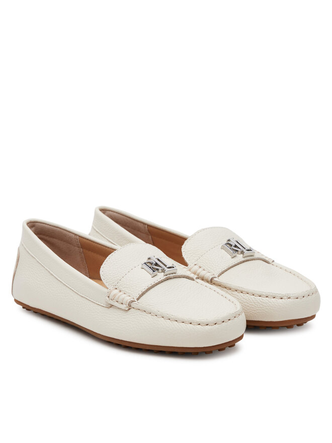 LAUREN RALPH LAUREN Mokasyny LAUREN RALPH LAUREN Barnsbury  802942768012 Biały