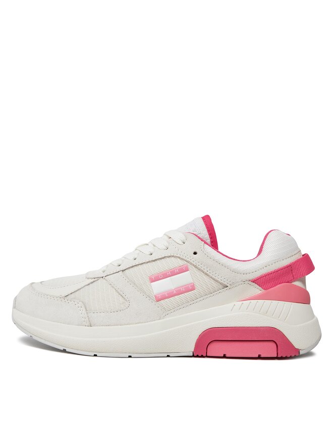 Tommy Jeans Снікерcи Tommy Jeans Tjw Runner Combined EN0EN02512 Écru
