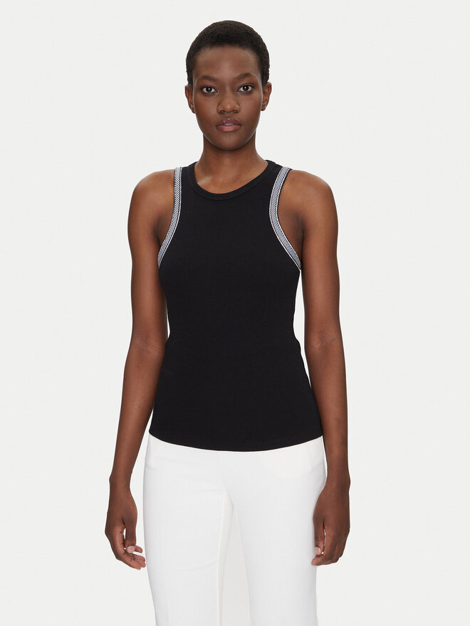 Fracomina Fracomina Top FS25ST2009J401R9 Negro Slim Fit