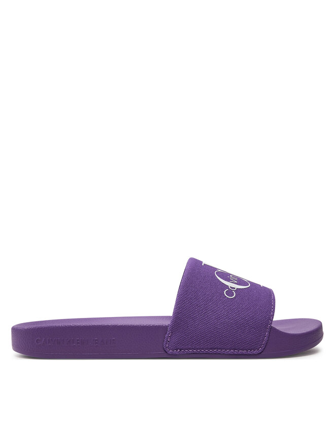 Calvin Klein Jeans Παντόφλες Calvin Klein Jeans Slide Monogram Co YW0YW00103 Μωβ