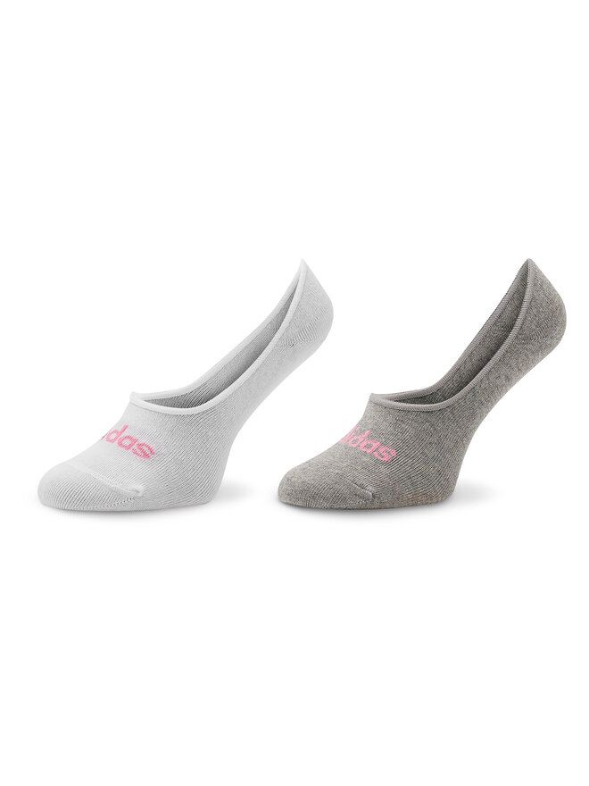 Unisex Sneakersocken adidas Thin Linear Ballerina Socks 2 Pairs IC1295 WeiB eschuhe