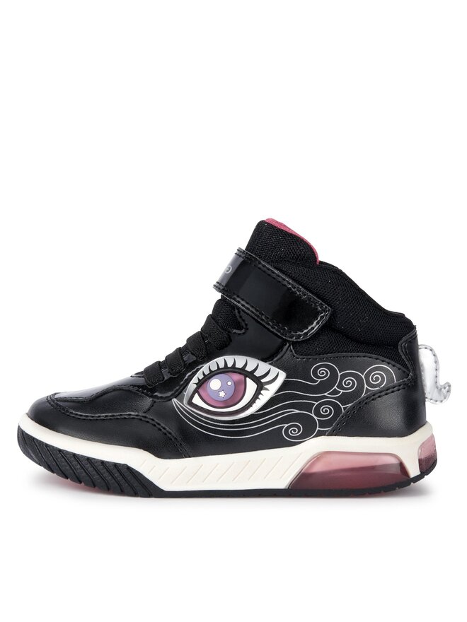 Geox Сникърси Geox J Inek Girl J36ASB 0NFEW C0922 M Черен