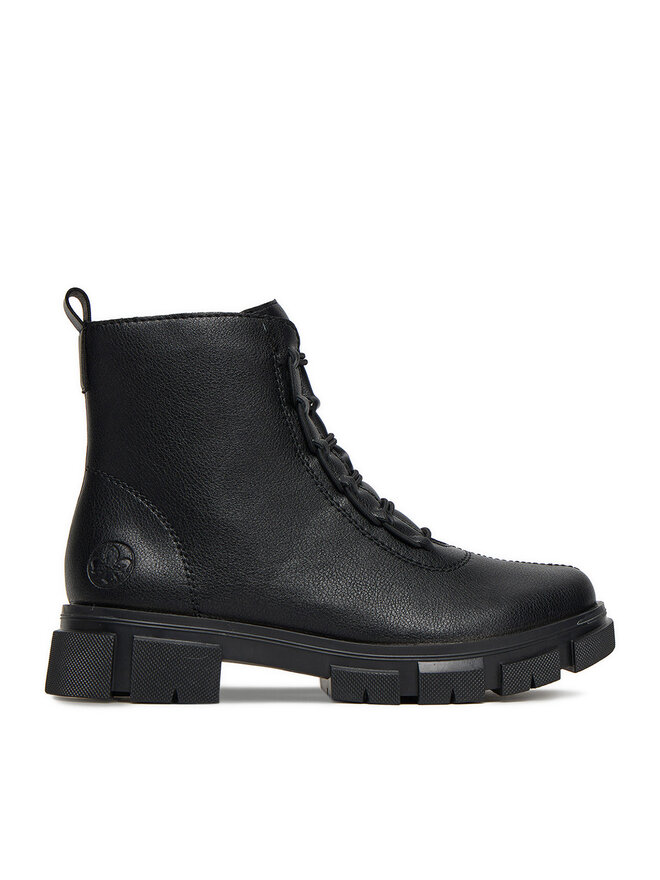 Rieker Schnürschuhe Rieker Y7150-00 Schwarz