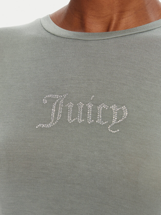 Juicy Couture Juicy Couture Camiseta Sheer JCWCT225301 Verde Slim Fit