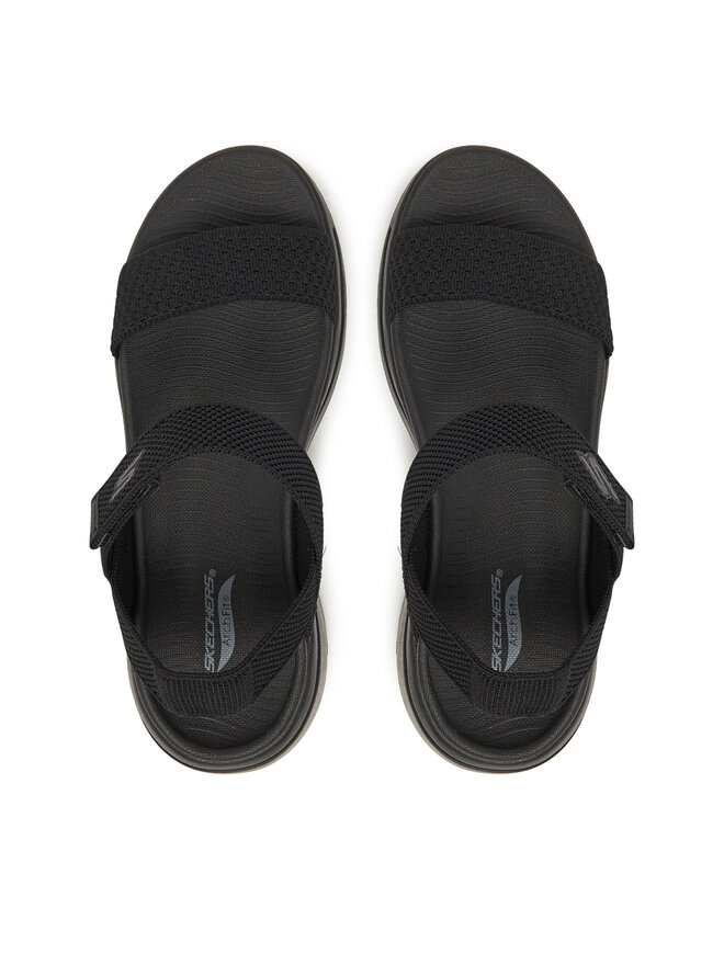 Skechers Sandały Skechers Go Walk Arch Fit Sandal-Polished 140264/BBK Czarny