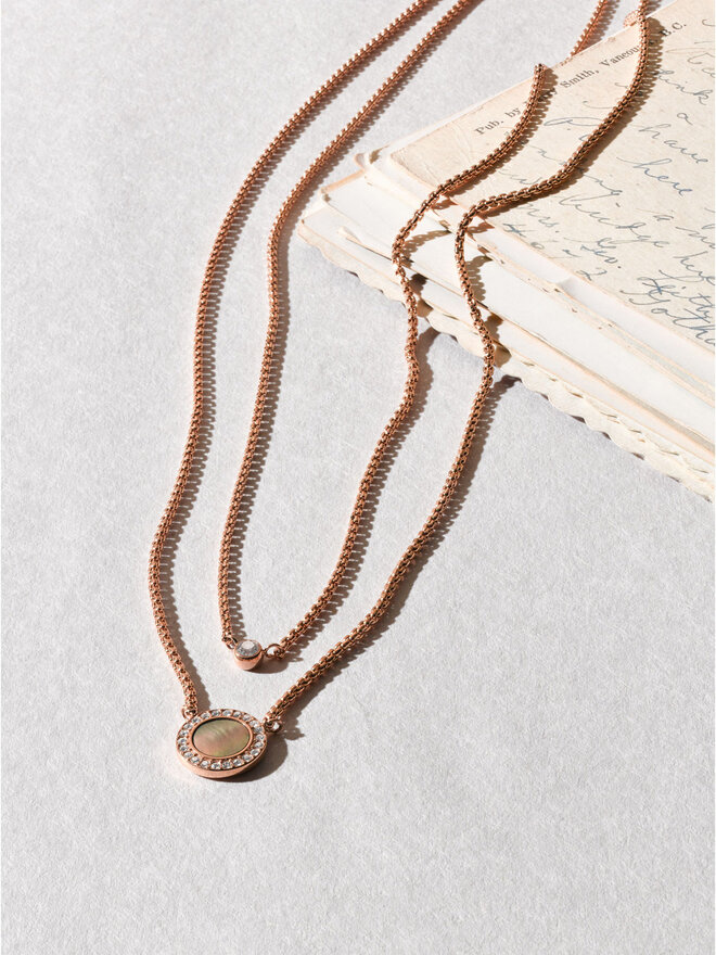 Fossil Collar Fossil Val JF02953791 Oro