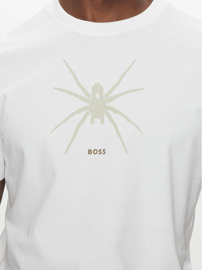 BOSS BOSS Camiseta Te_Spiderbat 50534924 Blanco Regular Fit