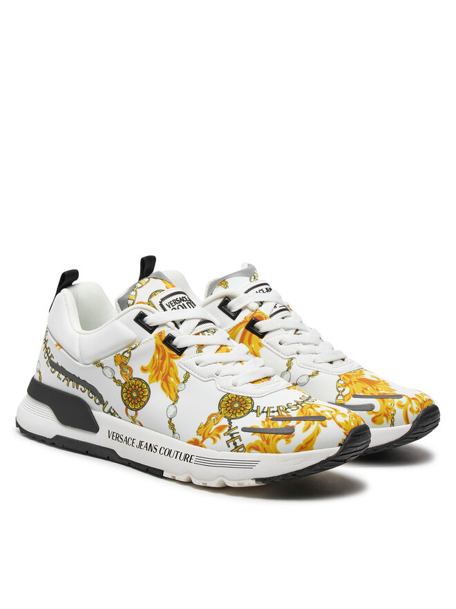 Versace Jeans Couture Sneakersy Versace Jeans Couture 77YA3SA1 ZS654 Biela
