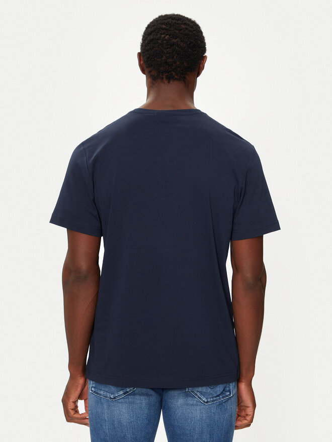 Lacoste Lacoste Marškinėliai TH5077 Tamsiai mėlyna Regular Fit