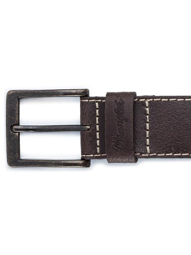 Wrangler Чоловічий ремінь Wrangler Stitched Belt W0081US85 85 112125438 Коричневий