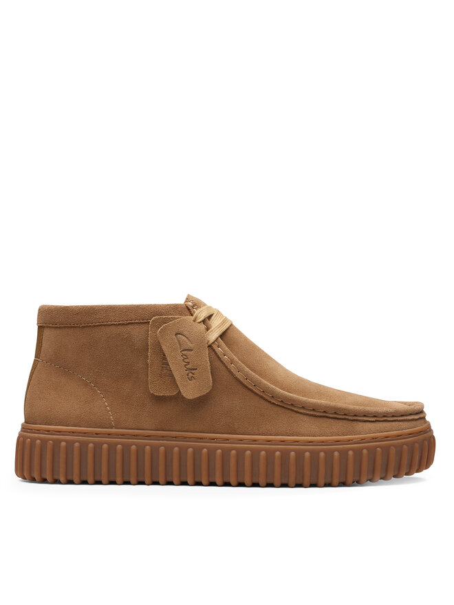 Clarks Gležnjarji Clarks Torhill Hi 26173663 Rjava