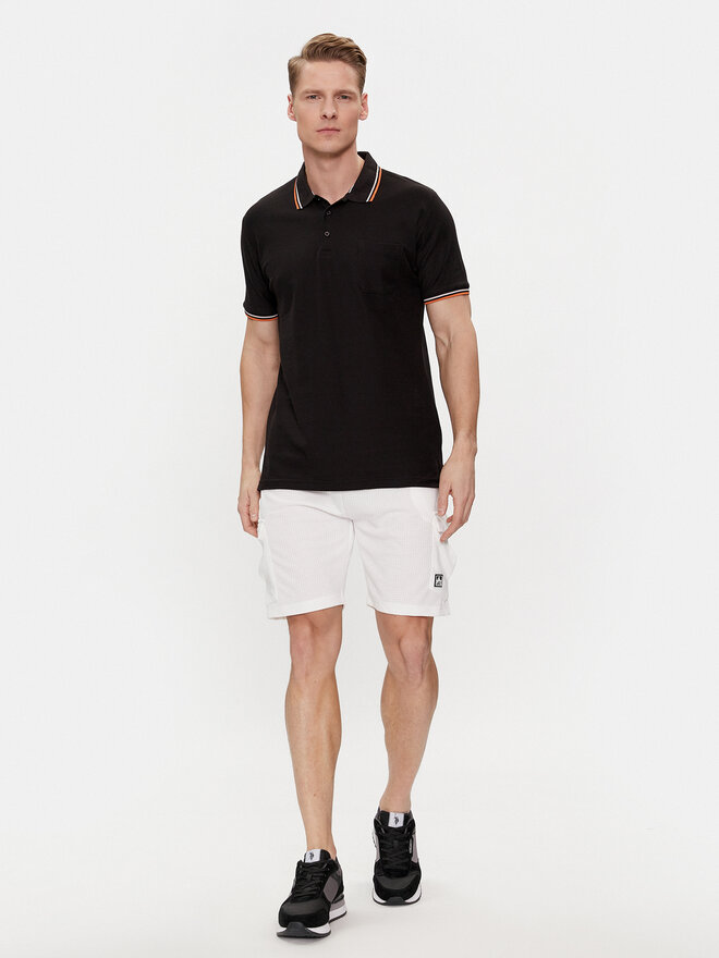 Brave Soul Brave Soul Poloshirt MPS-149COSMO Schwarz Straight Fit