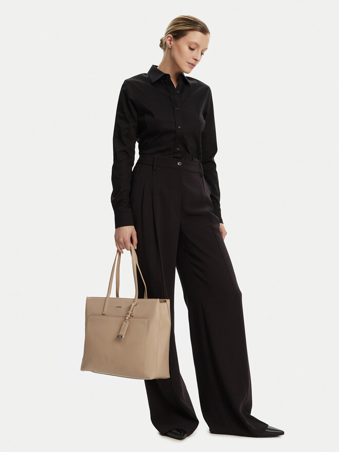 Calvin Klein Ročna torba Calvin Klein Ck Must Medium Shopper W/Pocket K60K613019 Bež