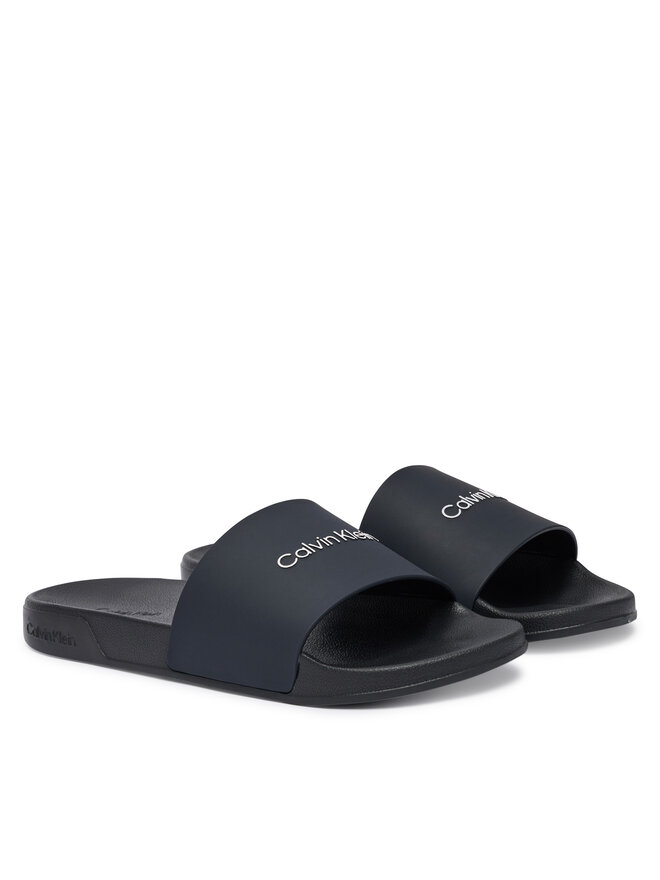 Calvin Klein Pantoletten Calvin Klein Ess Slide Monobrand Cv HM0HM02107 Dunkelblau