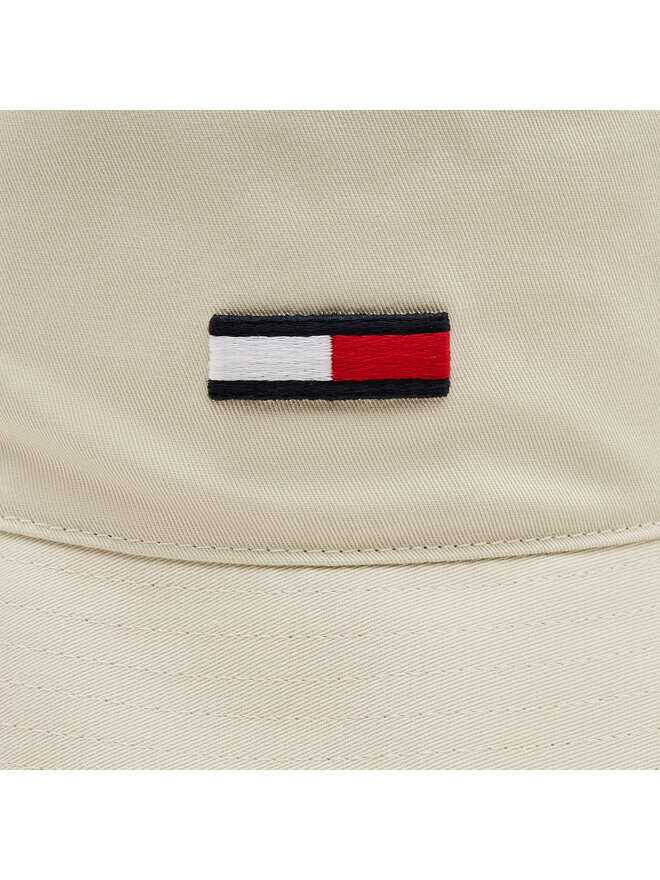 Tommy Jeans Pălărie Tommy Jeans Tjw Elongated Flag Bucket Hat AW0AW16381 Écru