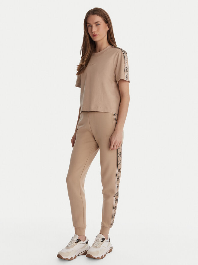 Guess Guess T-Shirt V3RI08 I3Z14 Beige Relaxed Fit
