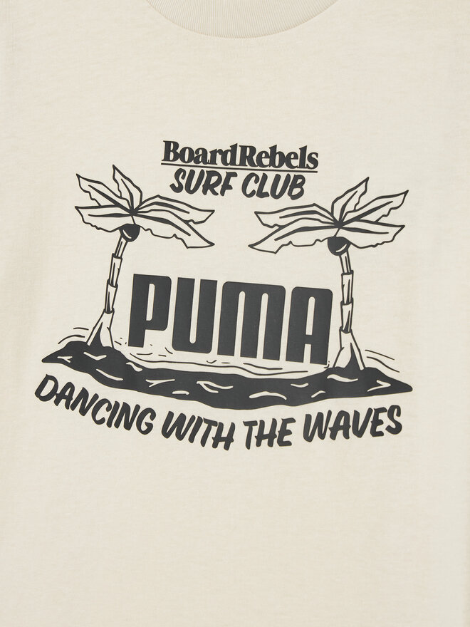 Puma Puma Marškinėliai MID90S Graphic 685152 Smėlio Regular Fit