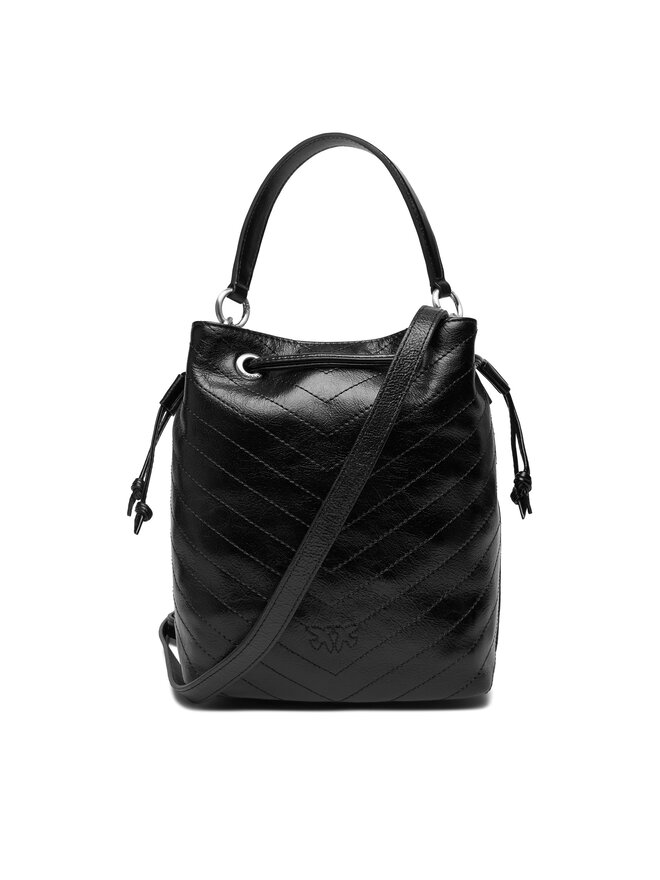PINKO Geantă PINKO Cargo Bucket Vitello Al 25-26 PLTT 105112 A2JC Negru