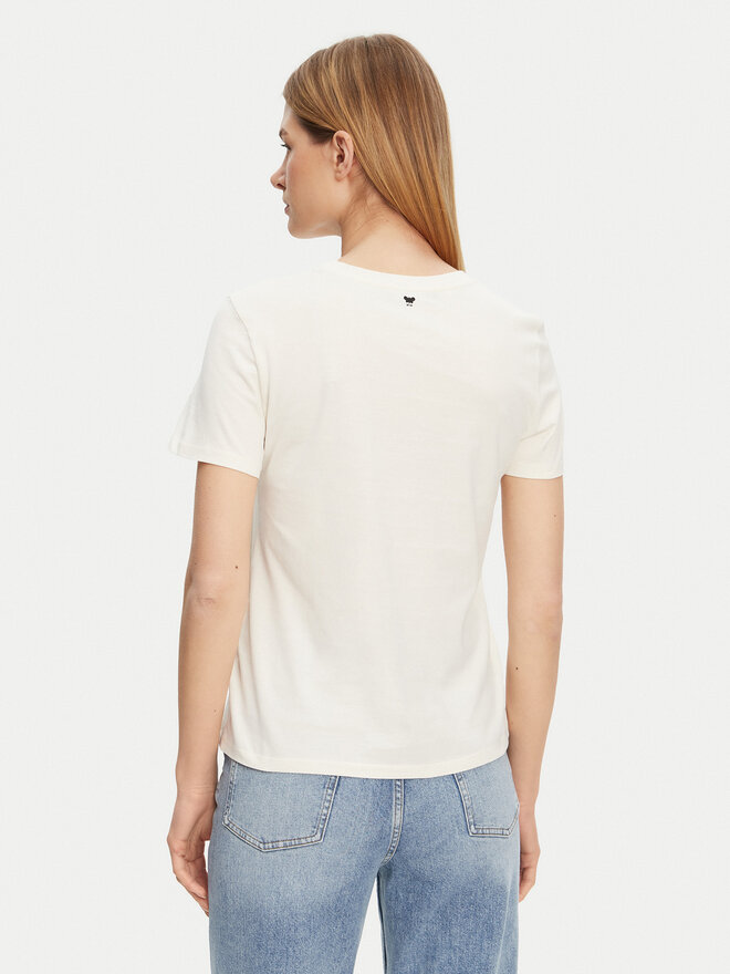 Weekend Max Mara Weekend Max Mara Camiseta Vello 2515971051 Écru Regular Fit