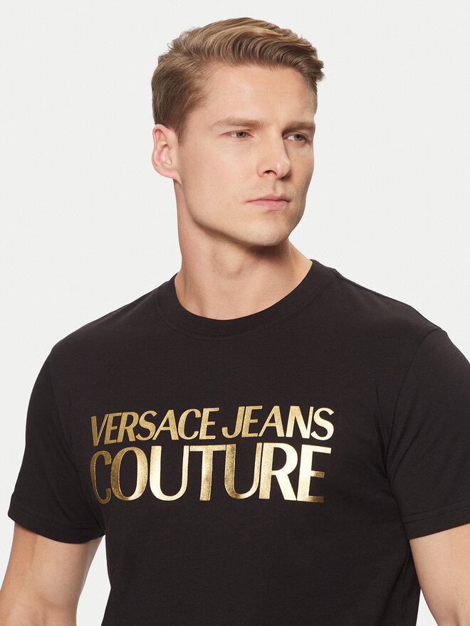 Versace Jeans Couture Versace Jeans Couture T-Shirt 78GAHT05 Schwarz Regular Fit
