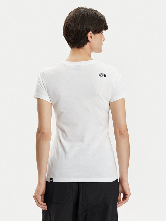 The North Face The North Face Marškinėliai Simple Dome NF0A87NH Balta Regular Fit