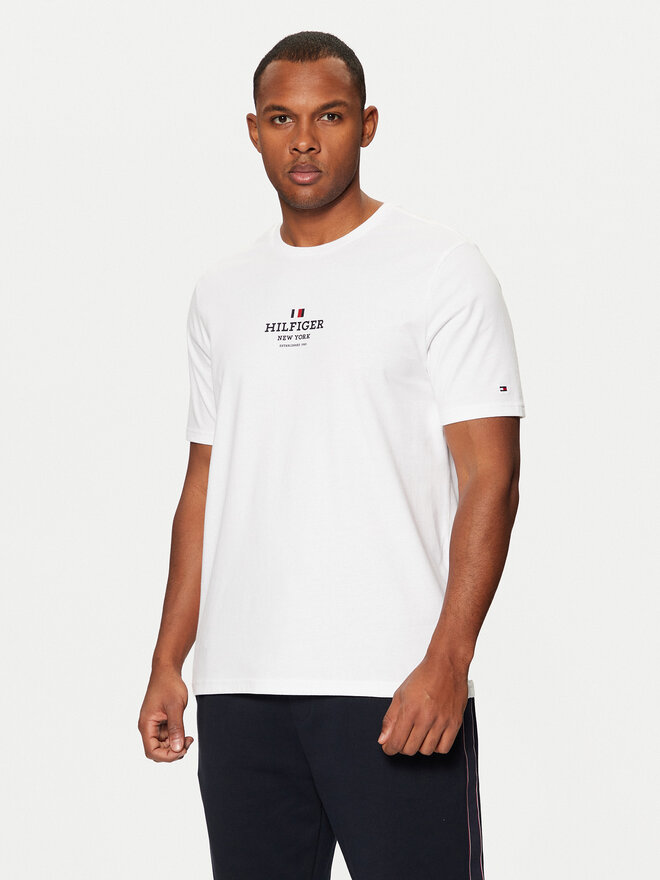 Tommy Hilfiger Tommy Hilfiger Marškinėliai MW0MW38980 Balta Regular Fit