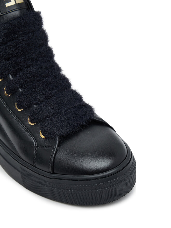 Elisabetta Franchi Боти Elisabetta Franchi High Top Lace Up F4-A9E-0362-1251930 D Черен