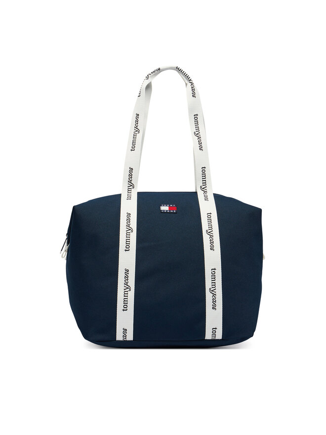 Tommy Jeans Handtasche Tommy Jeans Tjw Ess Daily Tote AW0AW18461 Dunkelblau