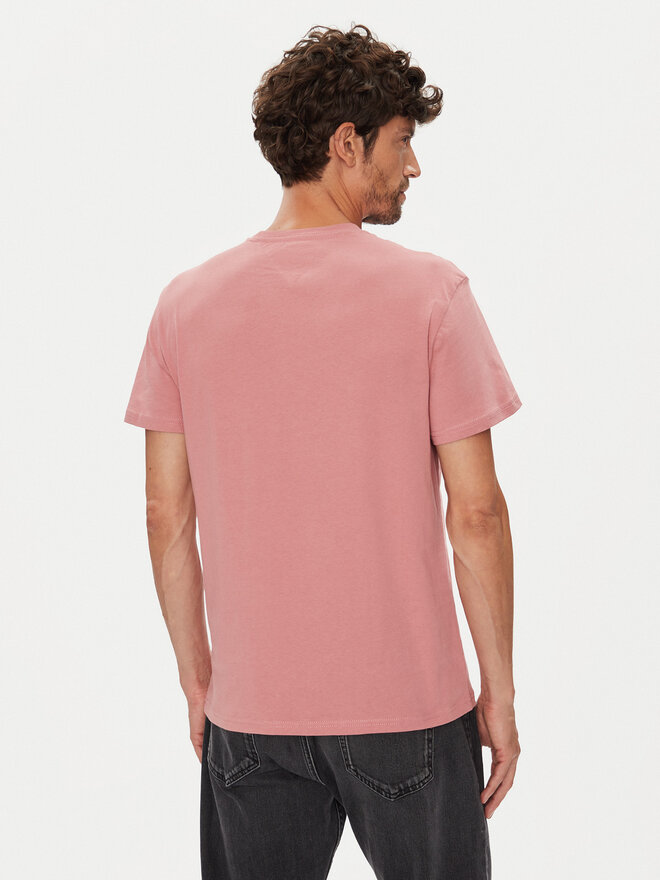 Tommy Jeans Tommy Jeans T-Shirt Linear Chest DM0DM21780 Rosa Slim Fit