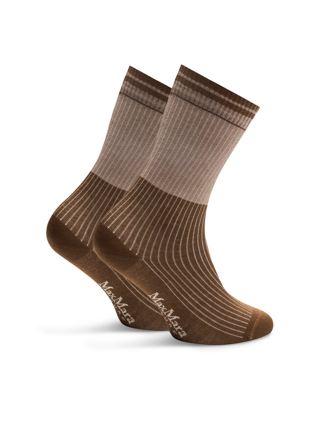 Max Mara Leisure Чорапи дълги дамски Max Mara Leisure Gabarra 2426556018 Бежов