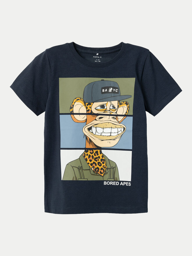 NAME IT NAME IT T-Shirt 13232197 Dunkelblau Regular Fit