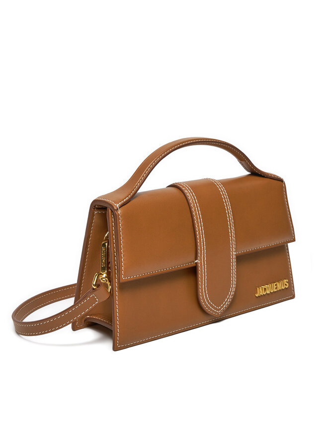 JACQUEMUS Geantă JACQUEMUS Le Grand Bambino 213BA007-3072 Maro