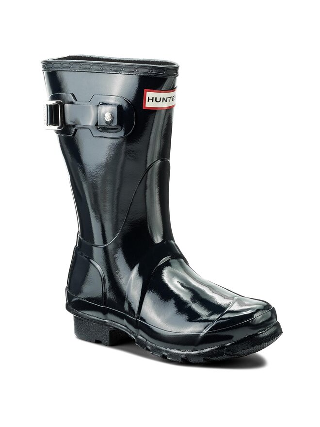 Hunter Gumijasti škornji Hunter Org Short Gloss WFS1000RGL Mornarsko modra
