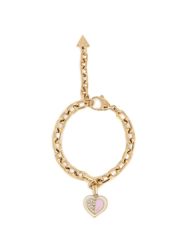 Guess Schmuckset Armband und Ohrringe Guess Lovely Guess JUBS03 189JW Gelb vergoldet