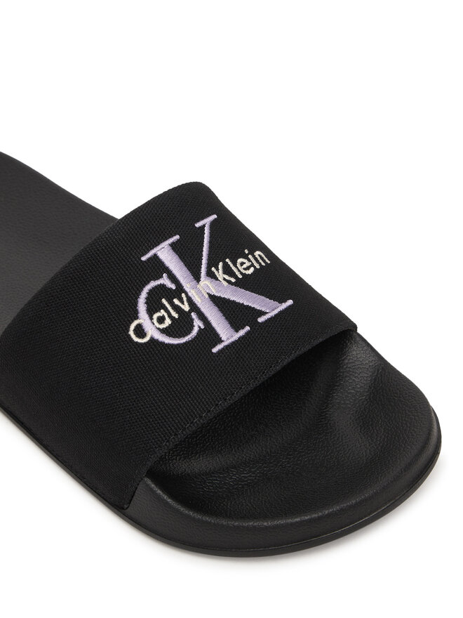 Calvin Klein Pantoletten Calvin Klein Ess Slide Cv HW0HW02958 Schwarz