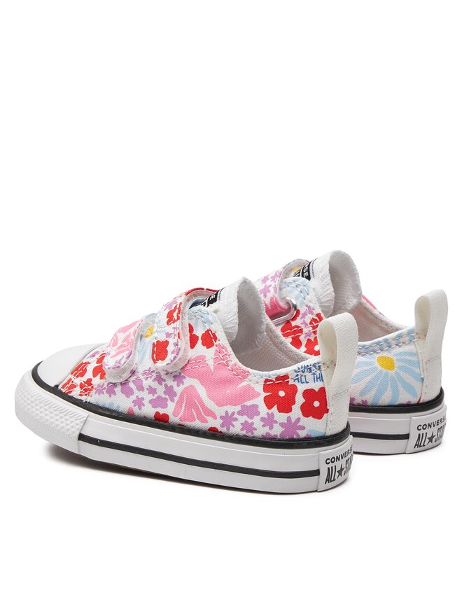 Converse Plátěnky Converse Chuck Taylor All Star Easy On Floral Ox A06340C Bílá