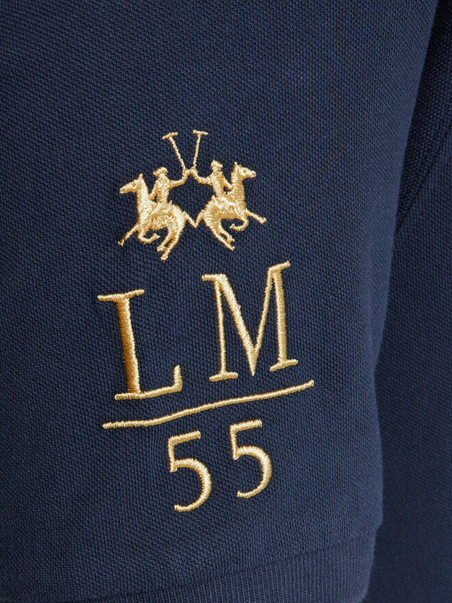 La Martina La Martina Poloshirt YMPG30 PK097 Dunkelblau Regular Fit