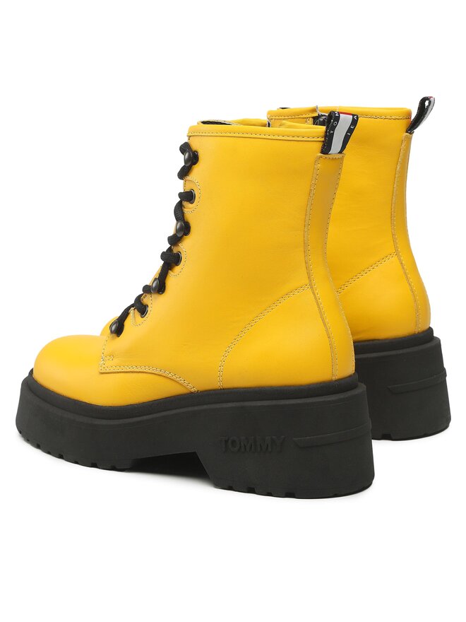 Tommy Jeans Botines Tommy Jeans Lace Up Chunky EN0EN02057 Amarillo