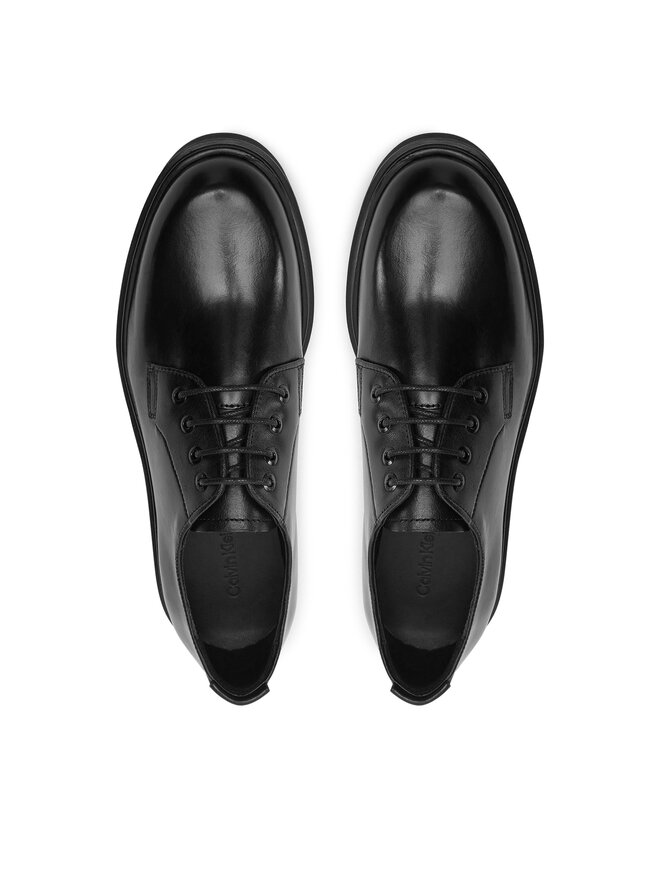 Calvin Klein Туфлі Calvin Klein Lace Up - Lth HW0HW02278 Чорний