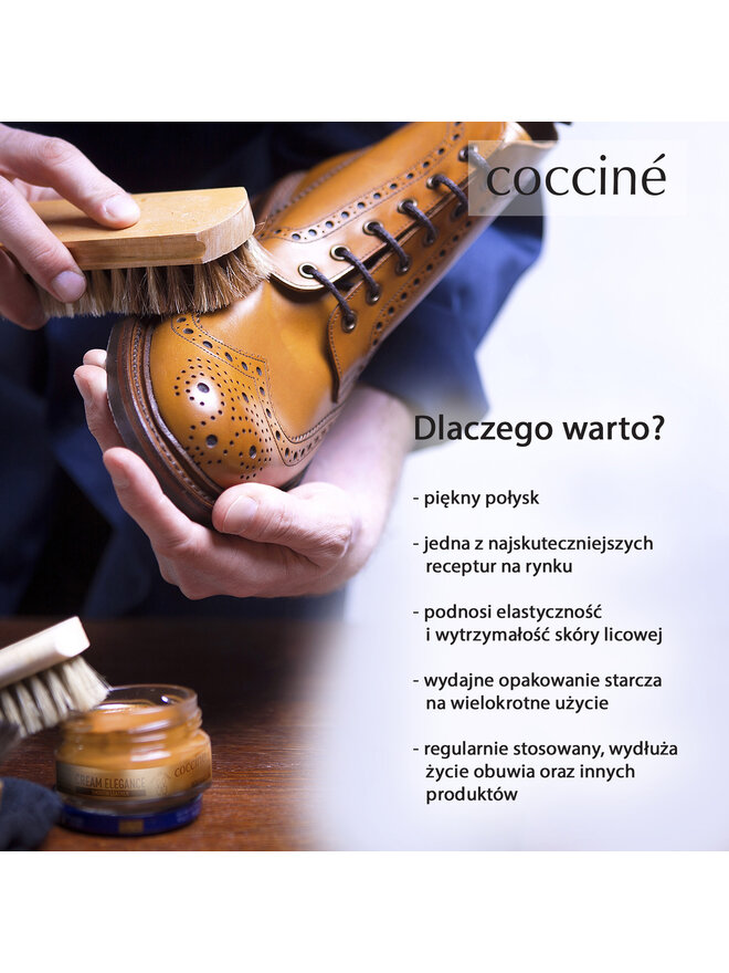 Coccine Krem do obuwia Coccine Cream Elegance 55/26/50/01/A/A7