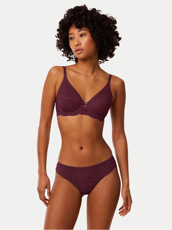 Triumph Triumph Grudnjak sa žicom Amourette Charm 10214458 Tamnocrvena